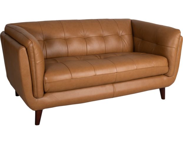 Amax Leather Seymour Nutmeg Genuine Leather Loveseat large image number 2