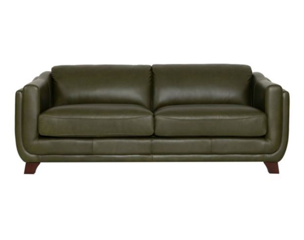 Amax Leather Omaha Green Genuine Leather Sofa large image number 1