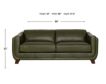 Amax Leather Omaha Green Genuine Leather Sofa small image number 8