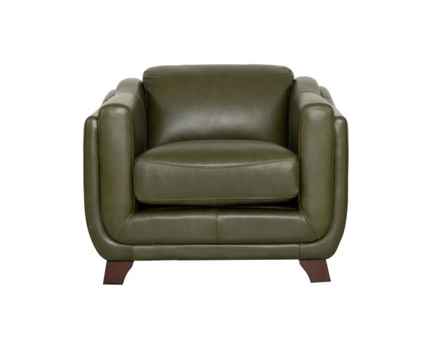 Amax Leather Omaha Green Genuine Leather Chair large image number 1