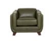 Amax Leather Omaha Green Genuine Leather Chair small image number 1