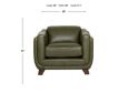 Amax Leather Omaha Green Genuine Leather Chair small image number 8