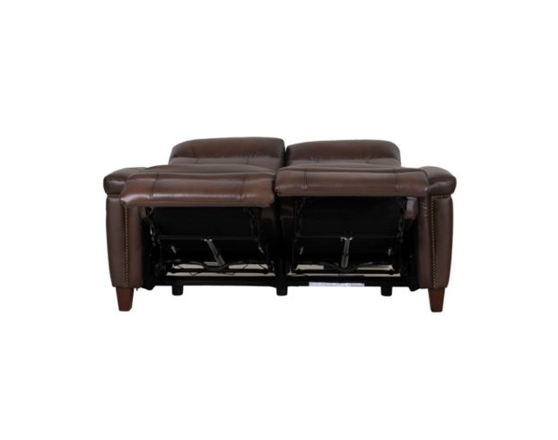 Amax Leather Sherwood Caramel Brown Leather Power Reclining Loveseat large image number 2