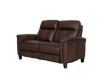 Amax Leather Sherwood Caramel Brown Leather Power Reclining Loveseat small image number 4