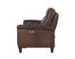 Amax Leather Sherwood Caramel Brown Leather Power Reclining Loveseat small image number 5