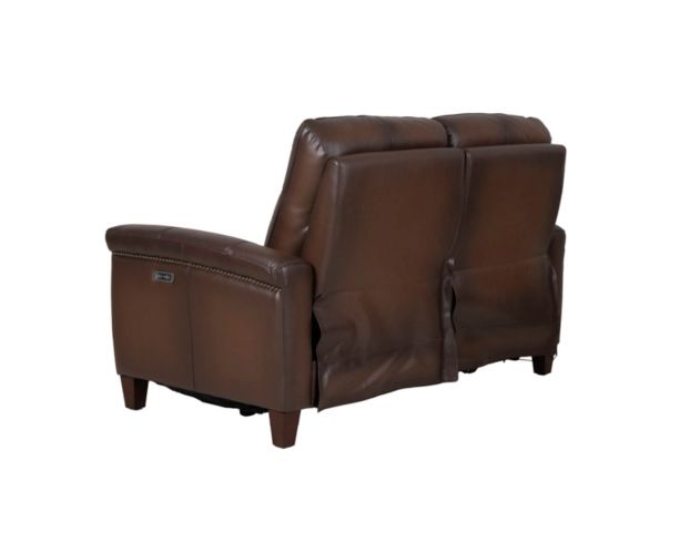 Amax Leather Sherwood Caramel Brown Leather Power Reclining Loveseat large image number 6