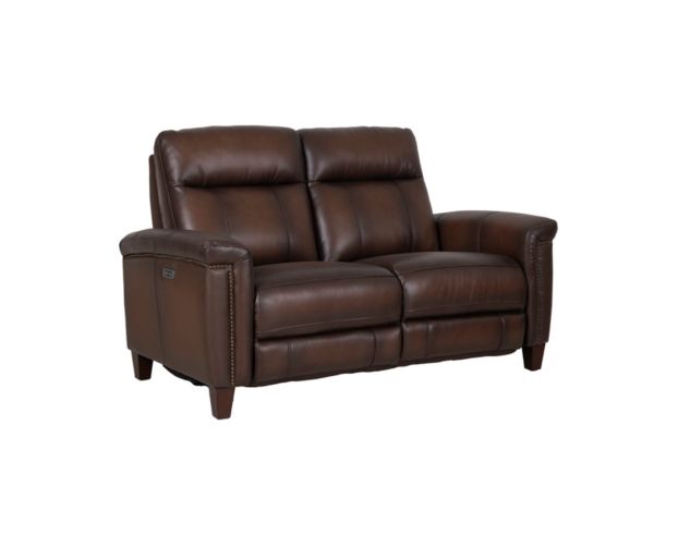 Amax Leather Sherwood Caramel Brown Leather Power Reclining Loveseat large image number 7