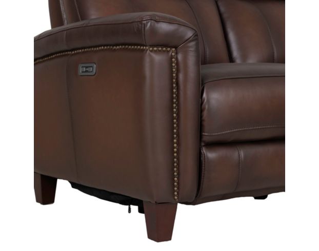 Amax Leather Sherwood Caramel Brown Leather Power Reclining Loveseat large image number 8