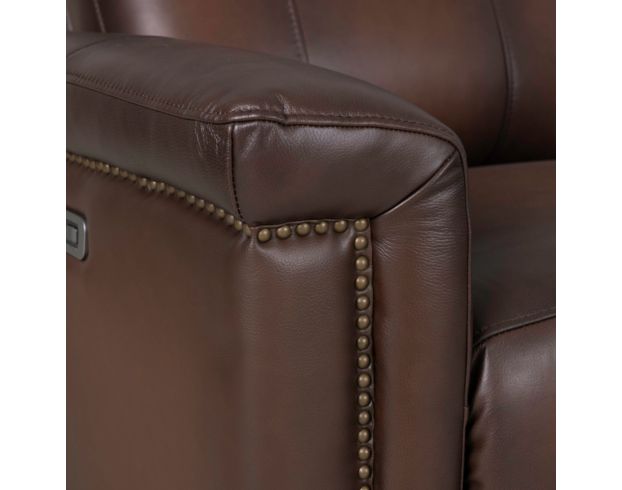 Amax Leather Sherwood Caramel Brown Leather Power Reclining Loveseat large image number 9