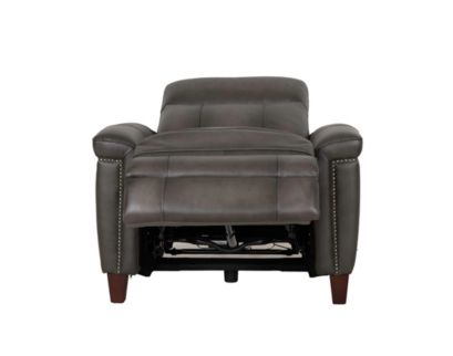 Amax Leather Sherwood Ash Gray Leather Power Recliner