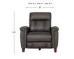 Amax Leather Sherwood Ash Gray Leather Power Recliner small image number 11