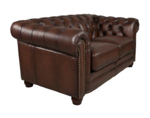 Amax Leather Kennedy Tobacco Genuine Leather Loveseat