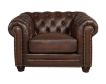 Amax Leather Kennedy Tobacco Genuine Leather Chair small image number 1