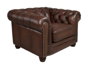 Amax Leather Kennedy Tobacco Genuine Leather Chair