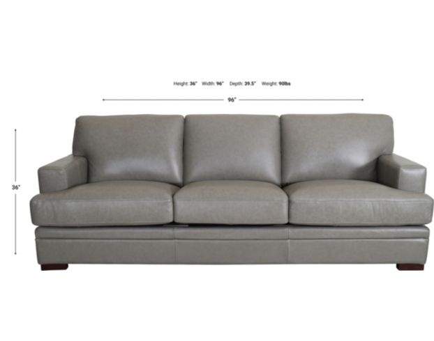 Amax Leather Rockville 100% Leather Sofa large image number 6