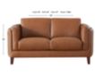 Amax Leather Pacer 100% Leather Loveseat small image number 4
