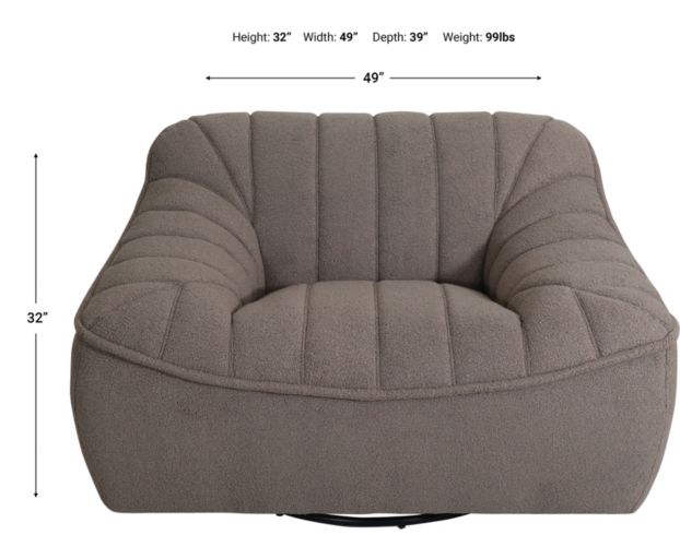 Amax Leather Nest Swivel Chair large image number 6