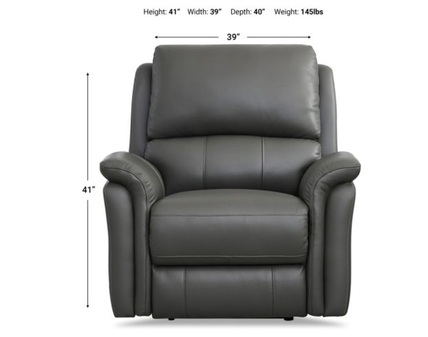 Amax Leather Tyler Leather Power Recliner large image number 5