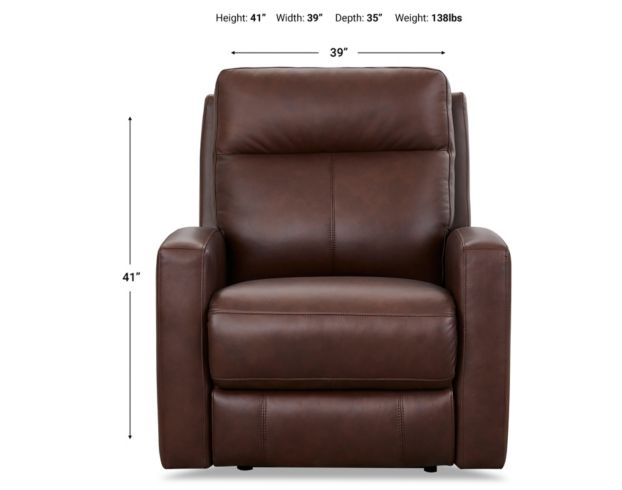 Amax Leather Modena Leather Power Recliner large image number 8