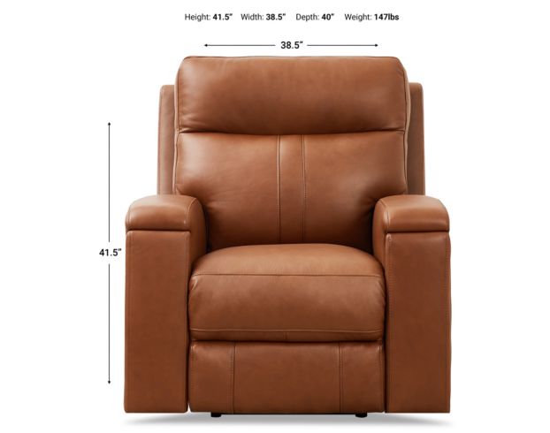 Amax Leather Sullivan Leather Power Recliner large image number 6