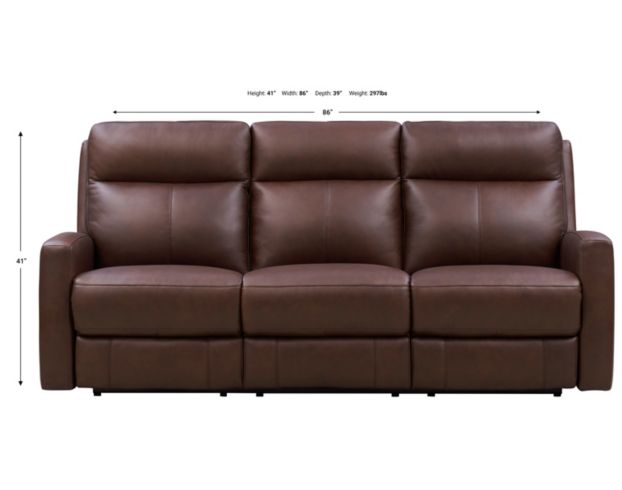 Amax Leather Modena Leather Power Sofa large image number 9
