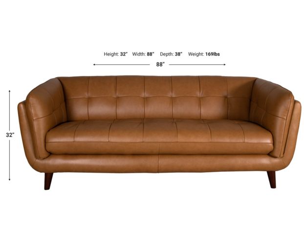 Amax Leather Seymour 100% Leather Sofa large image number 7