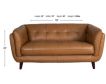 Amax Leather Seymour 100% Leather Loveseat small image number 7