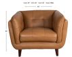 Amax Leather Seymour 100% Leather Chair small image number 7