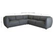 Amax Leather Moon 100% Leather 3-Piece Sectional small image number 5