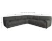Amax Leather Polo Charcoal 100% Leather 3-Piece Sectional small image number 5