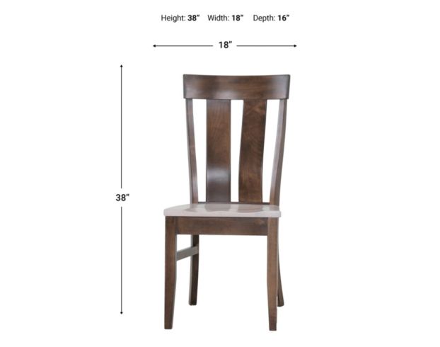 Daniel's Amish Collection Maple Quartz Sable Hanover Dining Chair large image number 9