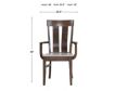 Daniel's Amish Collection Maple Quartz Sable Hanover Dining Arm Chair small image number 9