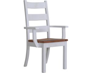 Daniel's Amish Reclaimed Two-Tone Dining Arm Chair