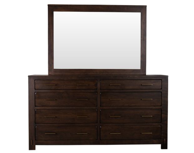 Daniel's Amish Cabin Dresser with Mirror large image number 1