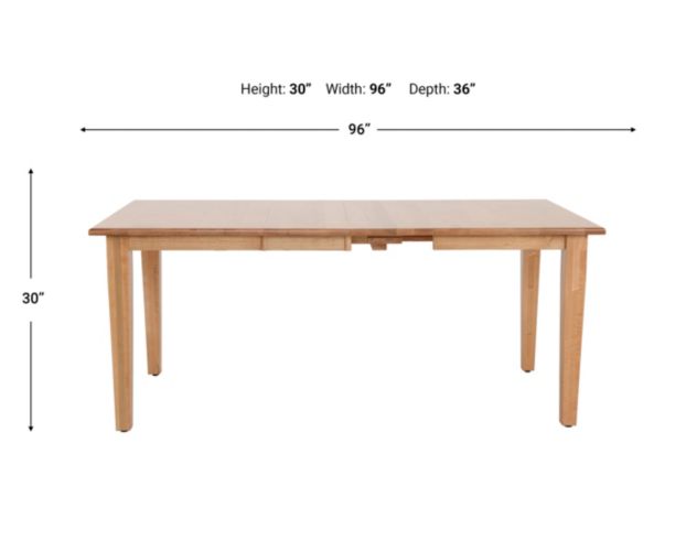 Daniel's Amish Maple Smokey Taupe Dining Table large image number 5