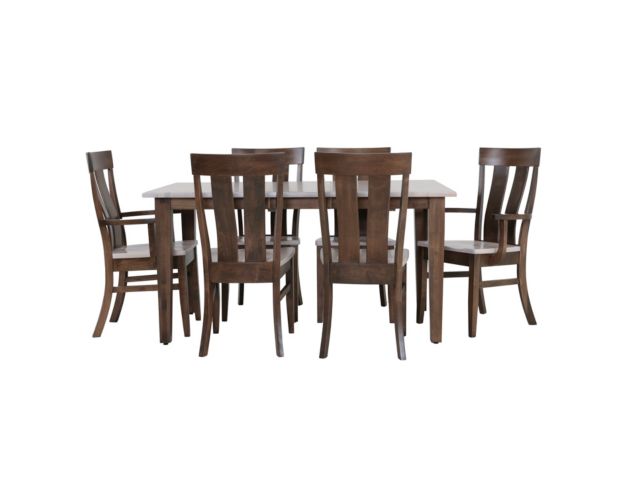 Daniel's Amish Maple Quartz 7-Piece Dining Set large image number 1