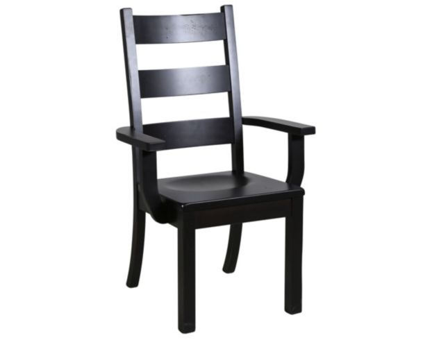 Daniel's Amish Westchester Black Dining Arm Chair large image number 1