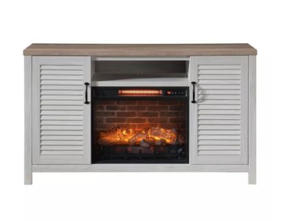 A Plus International Inc Hearthside 54-Inch Shutter Door Electric Fireplace TV Stand