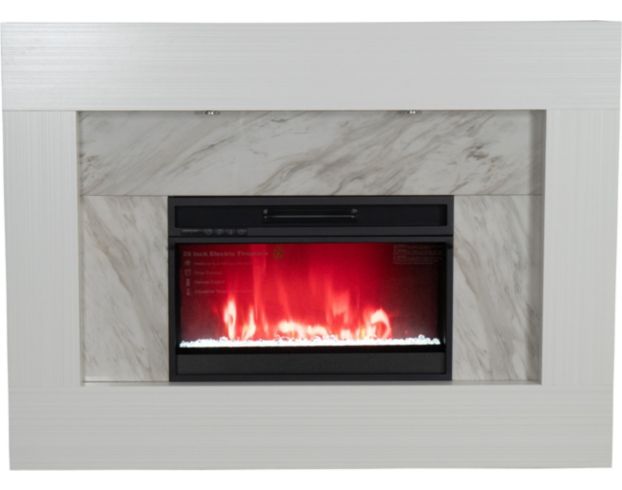 A Plus International Dino 56" Marble Electric Fireplace large image number 1