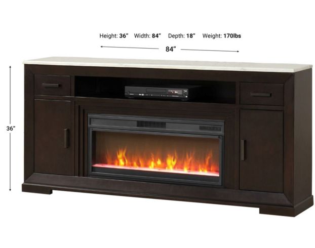 A Plus International Avalon Fireplace TV Stand large image number 3