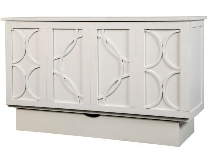 Arason Enterprises Brussels White Queen Cabinet Murphy Bed