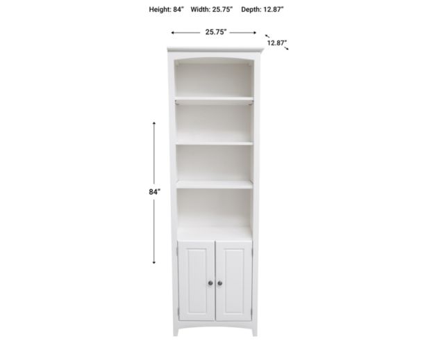 Archbold Furniture Heirloom Right-Facing 2-Door Bookcase large image number 6