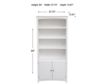 Archbold Furniture Heirloom Center 2-Door Bookcase small image number 7