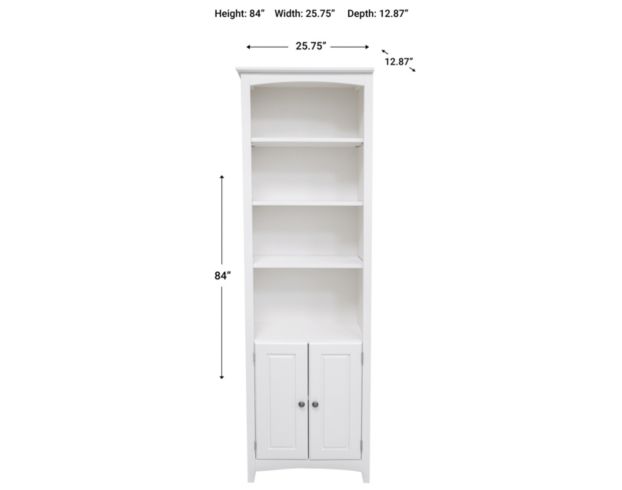 Archbold Furniture Heirloom Left-Facing 2-Door Bookcase large image number 5