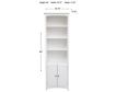 Archbold Furniture Heirloom Left-Facing 2-Door Bookcase small image number 5