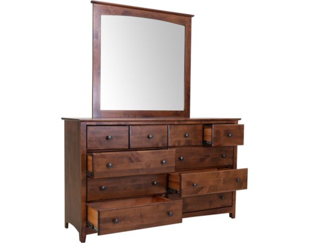 Archbold Furniture Company Shaker Dresser with Mirror large image number 3