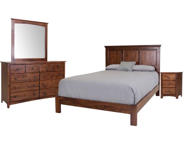 Archbold Furniture Company Shaker 4-Piece Queen Bedroom Set large image number 1