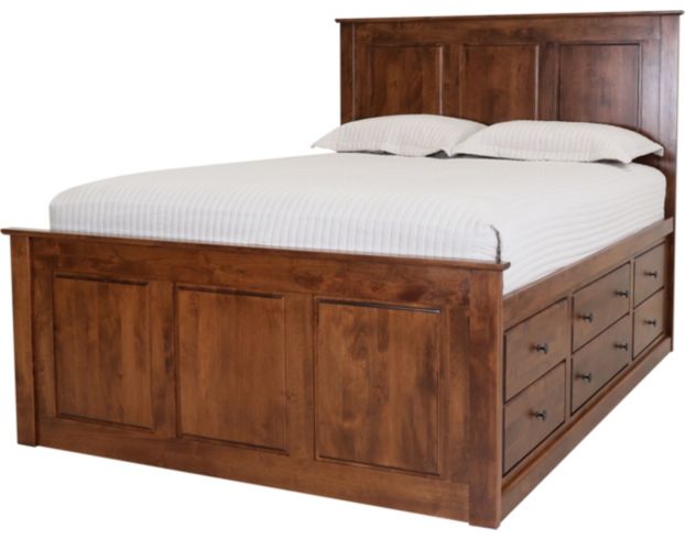Archbold Furniture Company Shaker Queen Storage Bed large image number 1