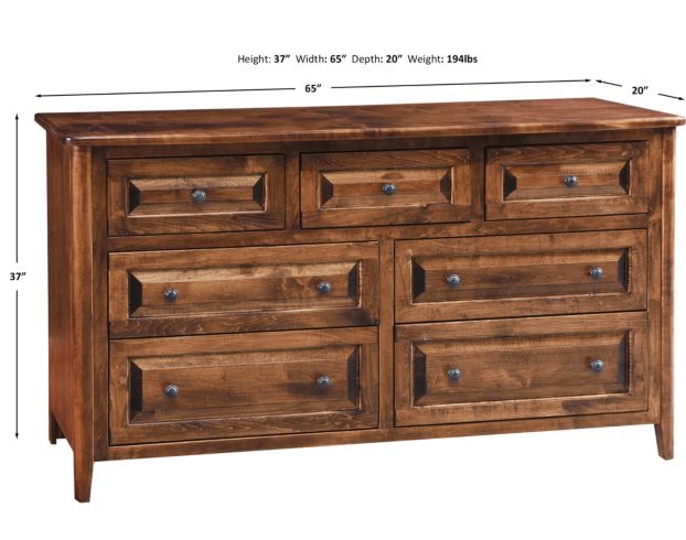 Archbold Furniture Carson Dresser With Mirror large image number 6