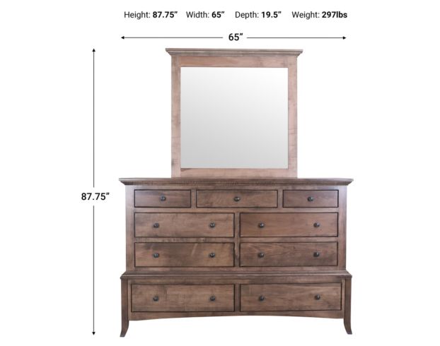 Archbold Furniture Provence Dresser with Mirror large image number 7